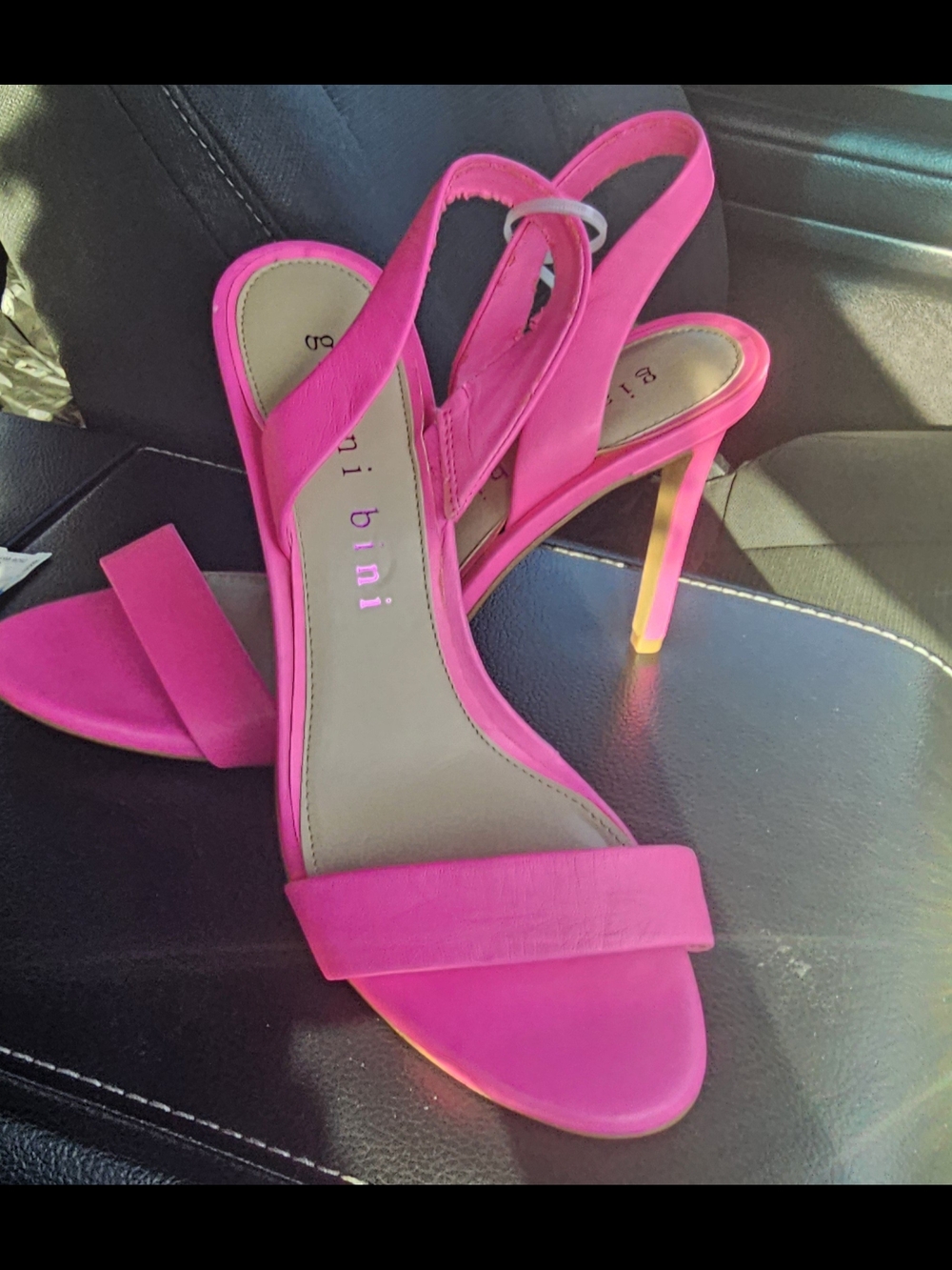 Gianni Bini Bright Pink Slingback Heels